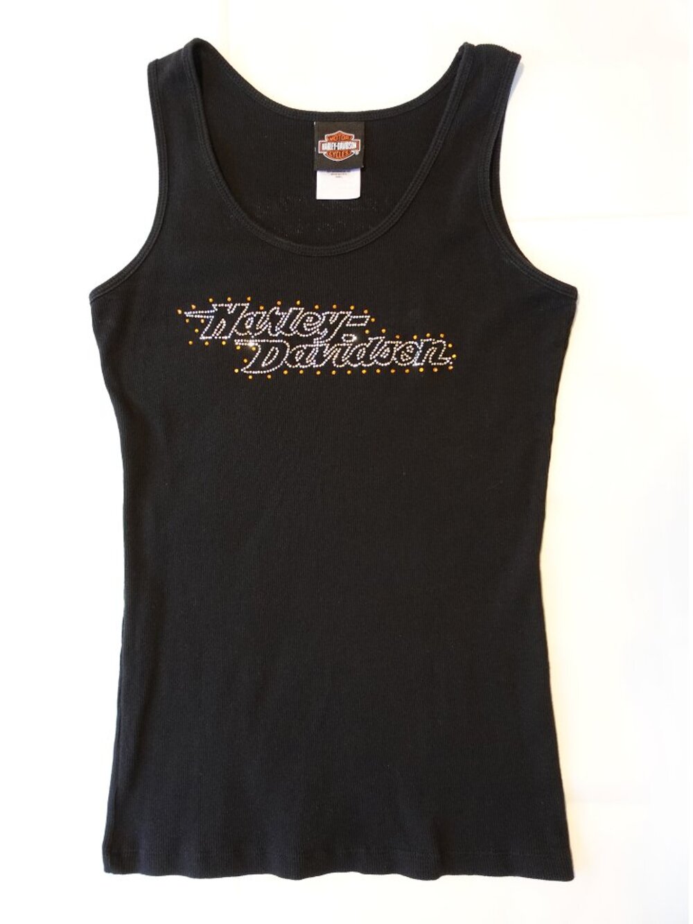 Harley-Davidson Black Ribbed Tank Top Size L